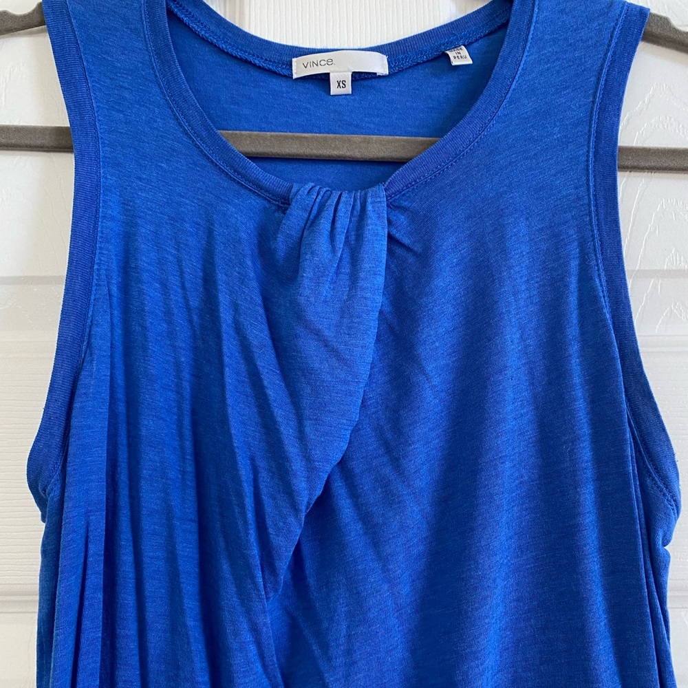 Blue VINCE tank top XS